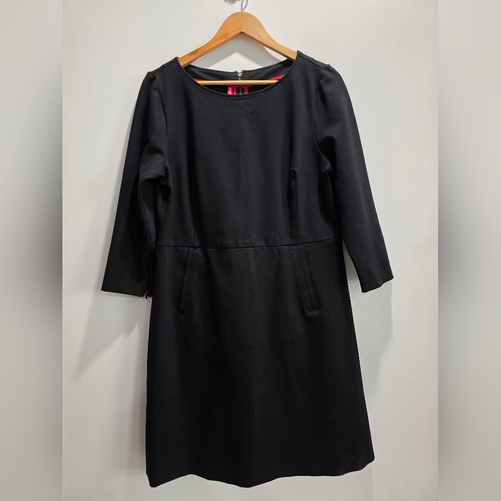Spanx 20382R The Perfect A-line Shift in Black Stretch Ponte Dress XL